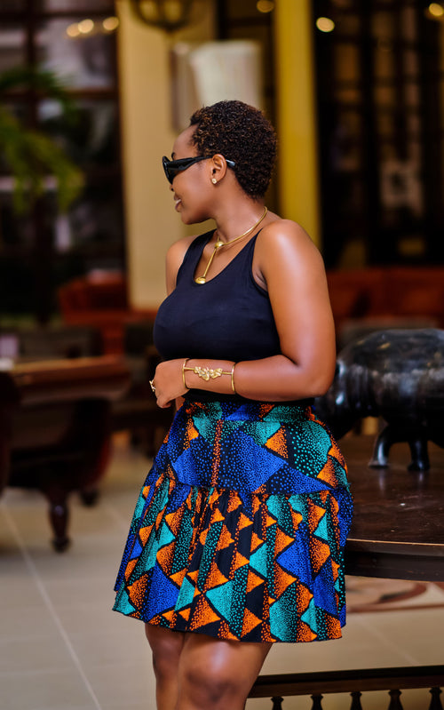 KACHENCHE AFRICAN SHORT SKIRT