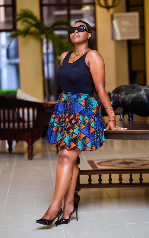 KACHENCHE AFRICAN SHORT SKIRT