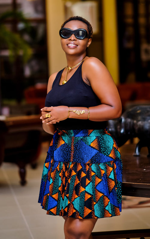 KACHENCHE AFRICAN SHORT SKIRT