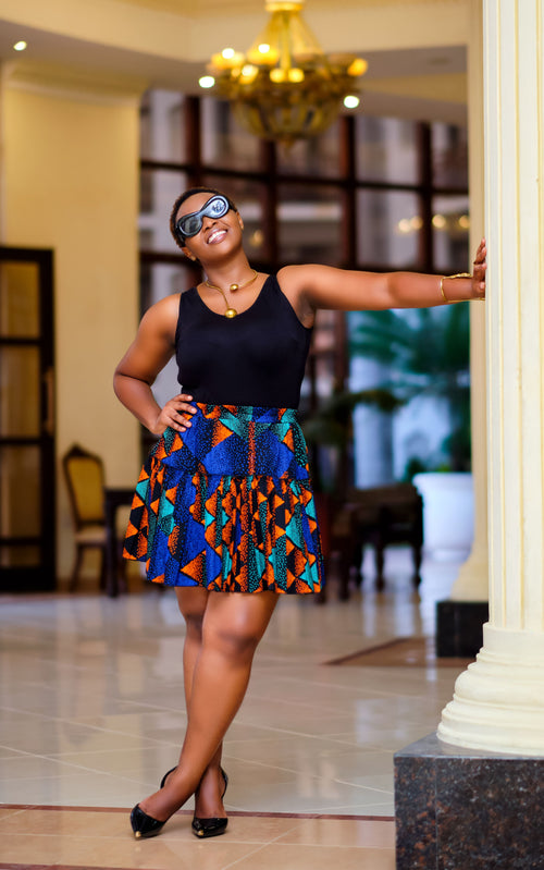 KACHENCHE AFRICAN SHORT SKIRT