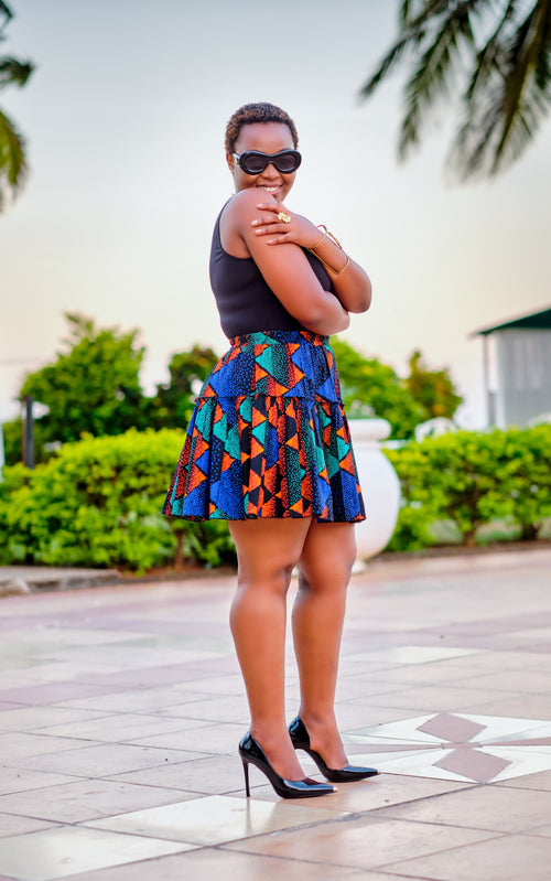 KACHENCHE AFRICAN SHORT SKIRT