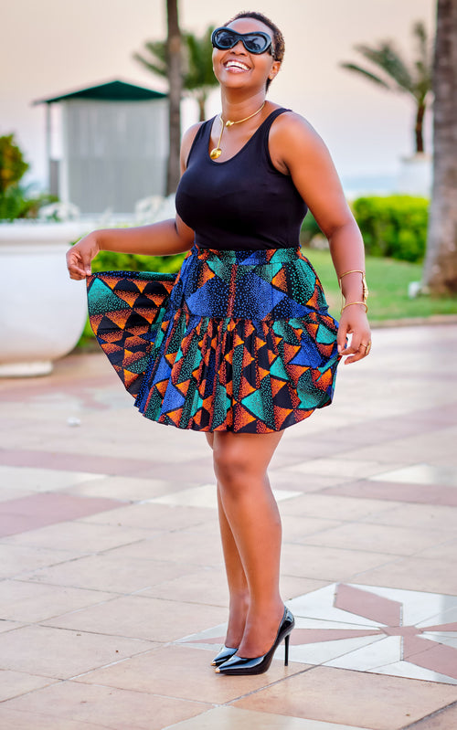 KACHENCHE AFRICAN SHORT SKIRT