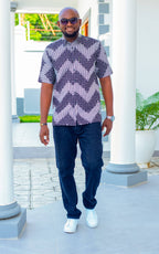 Davis African Print Shirt