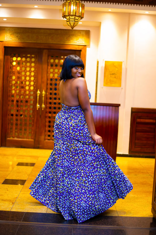 Evanuru Tausi African Print  Max Dress