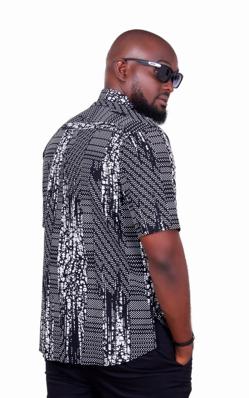 Davis  African Print Shirt
