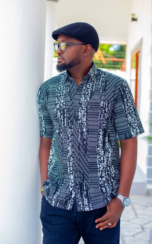 Davis  African Print Shirt