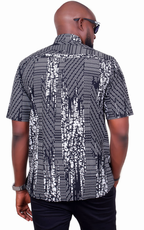 Davis  African Print Shirt